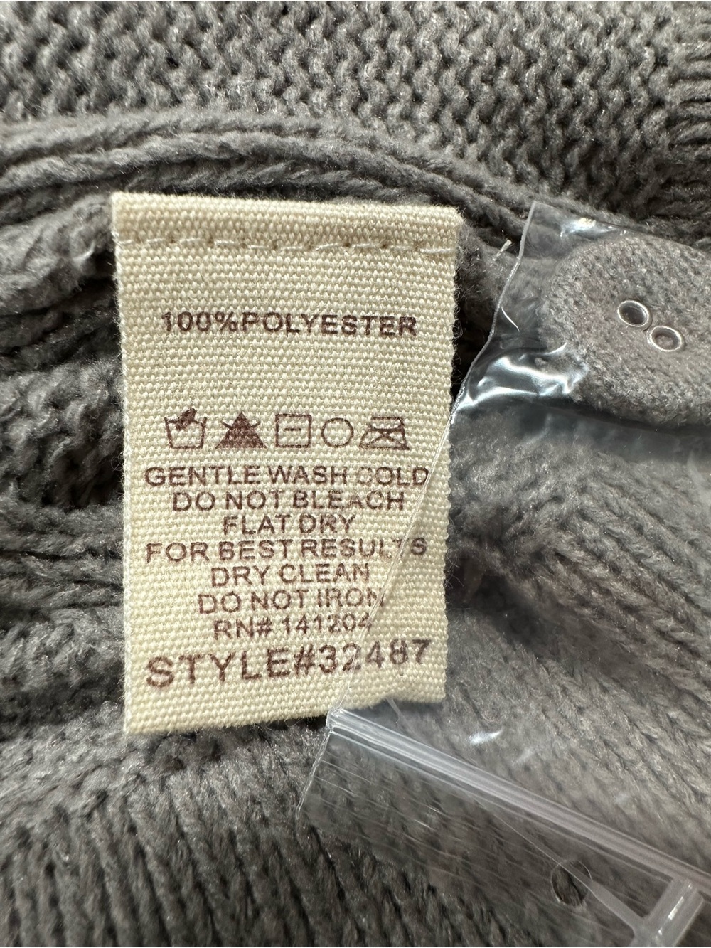 Hem & Thread Taupe Ribbed Sleeveless Button-Front Sweater Tank - Picture 5 of 5